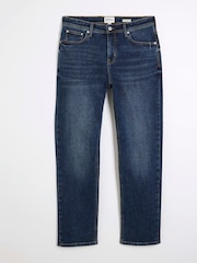 River Island Blue Straight Fit Jeans - Image 2 of 3