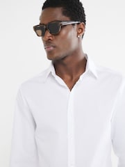 River Island White Slim Fit Shirts 2 Pack - Image 5 of 6