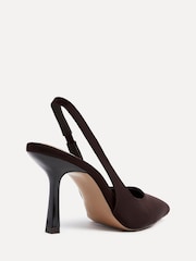 Linzi Brown Dark Dash Slingback Court Heels - Image 4 of 6