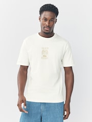 White/Blue/Grey Graphic Print T-Shirts 3 Pack - Image 3 of 9