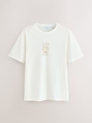 White/Blue/Grey Graphic Print T-Shirts 3 Pack - Image 6 of 9