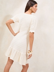 Marfil - Lipsy Mini Summer Crochet Knit Dress - Imagen 5 de 5