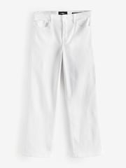 7 For All Mankind Cropped Alexa Soleil White Jeans - Image 5 of 5