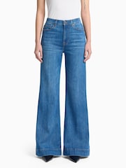 7 For All Mankind Blue Modern Dojo Tailorless Nevada Jeans - Image 1 of 6