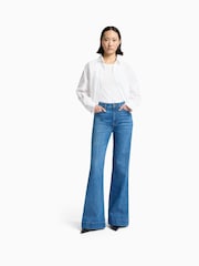 7 For All Mankind Blue Modern Dojo Tailorless Nevada Jeans - Image 3 of 6