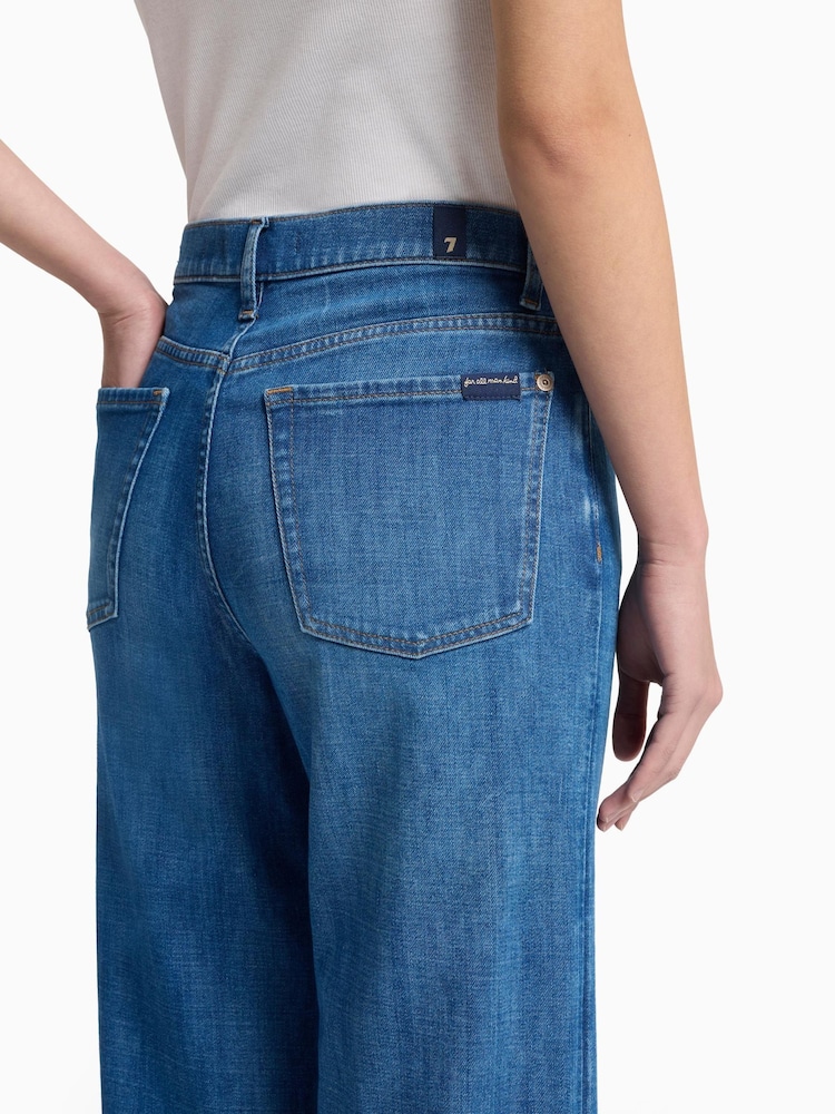 7 For All Mankind Blue Modern Dojo Tailorless Nevada Jeans - Image 4 of 6