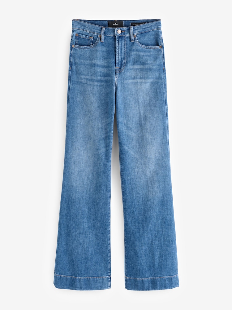 7 For All Mankind Blue Modern Dojo Tailorless Nevada Jeans - Image 5 of 6