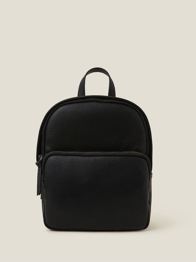 Accessorize Small Plain Faux Leather Rucksack - Bild 1 von 2 Accessorize Small Plain Faux Leather Rucksack - Bild 1 von 2