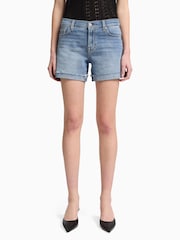 7 For All Mankind Mid Roll Shore Shorts With Frayed Hem - Image 3 of 5