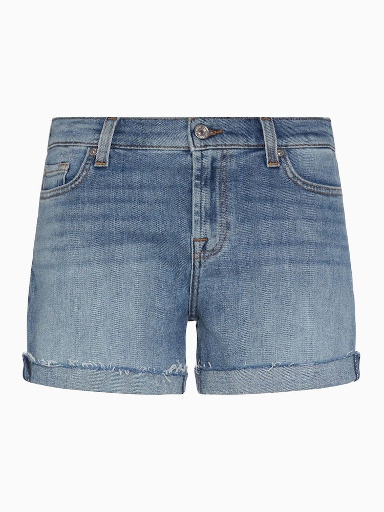 7 For All Mankind Mid Roll Shore Shorts With Frayed Hem - Image 5 of 5