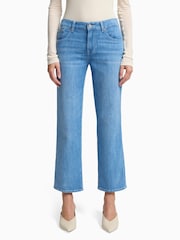7 For All Mankind Blue Calie Straight Ankle Charleston Jeans - Image 1 of 5