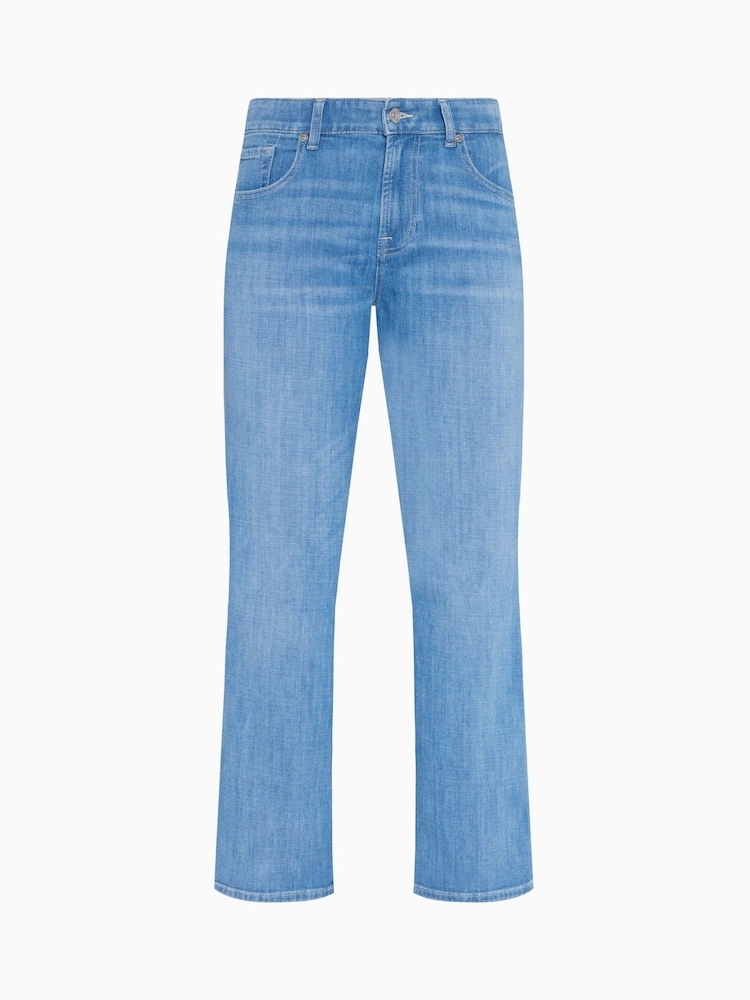 7 For All Mankind Blue Calie Straight Ankle Charleston Jeans - Image 5 of 5