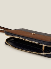 Accessorize Black Large Zip-Around Faux Leather Purse - Image 2 of 2