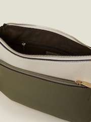 Accessorize Green Two Tone Faux Leather Cross-Body Bag - Image 2 of 2