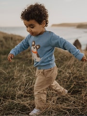 Purebaby Brown Linen Blend Trousers - Image 1 of 4