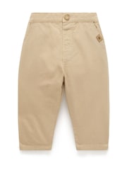 Purebaby Brown Linen Blend Trousers - Image 2 of 4