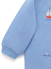 Purebaby Harbour Print 100% Cotton Sweatshirt - Imagen 2 de 4