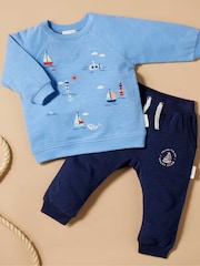 Purebaby Harbour Print 100% Cotton Sweatshirt - Imagen 4 de 4