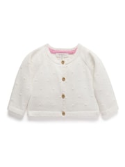 Purebaby Teksturiran 100% bombaž pletena jopa - Slika 1 iz 4