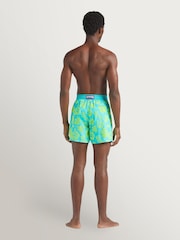 Vilebrequin Green Mahina Tropical Turtles Flock Swim Shorts - Image 2 of 4