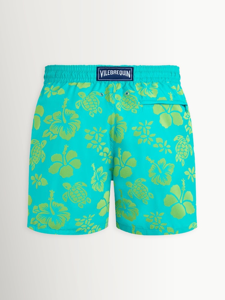 Vilebrequin Green Mahina Tropical Turtles Flock Swim Shorts - Image 4 of 4 Vilebrequin Green Mahina Tropical Turtles Flock Swim Shorts - Image 4 of 4