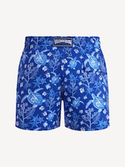 Vilebrequin Blue Moorise X-Ray Turtles Printed Swim Shorts - Image 4 of 4