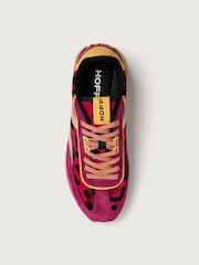 HOFF Pink Print Womens Alley Trainers - Image 3 of 6