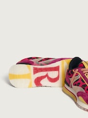 HOFF Pink Print Womens Alley Trainers - Image 4 of 6