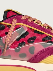 HOFF Pink Print Womens Alley Trainers - Image 5 of 6