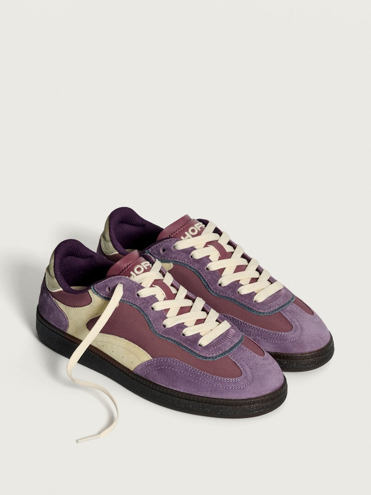 HOFF Aubergine Print Womens Alley Trainers - Image 2 of 6