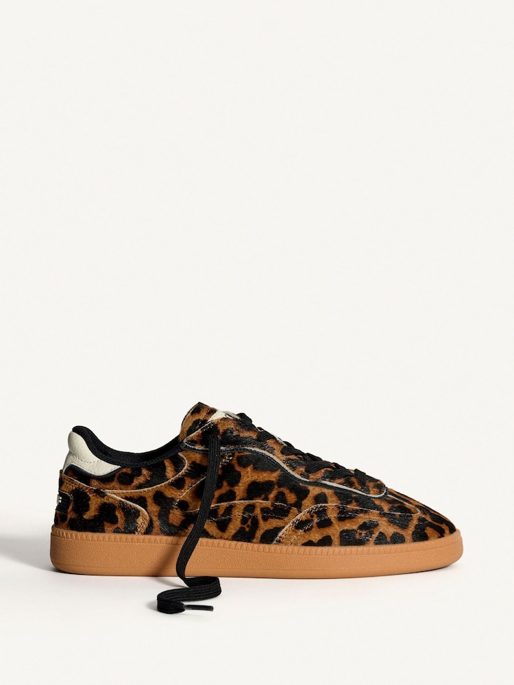 HOFF Leopard Print Womens Alley Trainers - Image 1 of 7