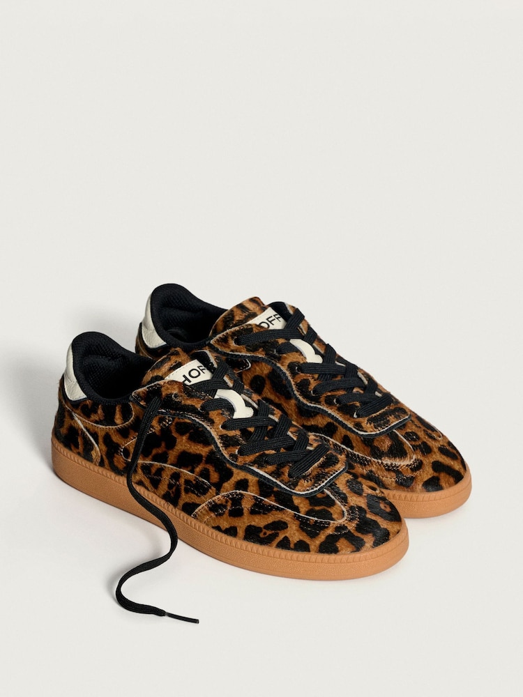 HOFF Leopard Print Womens Alley Trainers - Image 2 of 7