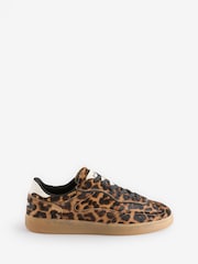 HOFF Leopard Print Womens Alley Trainers - Image 3 of 7