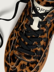 HOFF Leopard Print Womens Alley Trainers - Image 6 of 7
