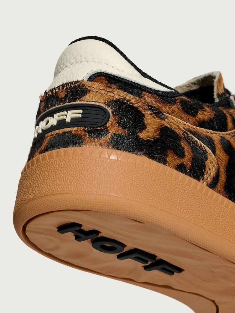 HOFF Leopard Print Womens Alley Trainers - Image 7 of 7