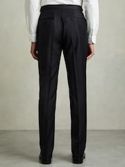 Reiss Navy Oscar Wool-Blend Slim-Fit Suit Trousers - Image 6 of 8