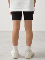 Reiss Black McLaren F1 Team Ribbed Cycle Shorts - Image 4 of 6