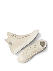 Converse Natural Chuck Taylor All Star Leather Trainers - Image 7 of 10