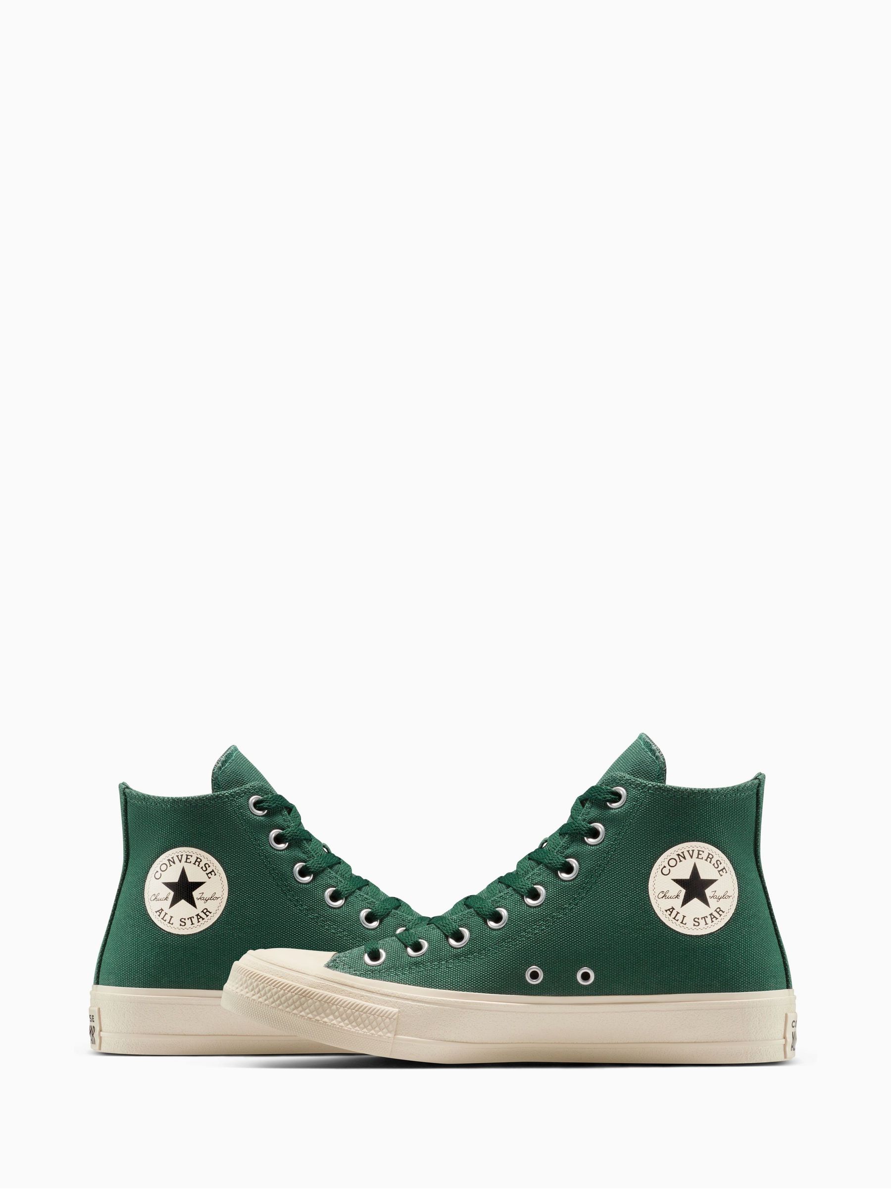 Buy Converse Green Chuck Taylor All Star High Trainers from Next USA