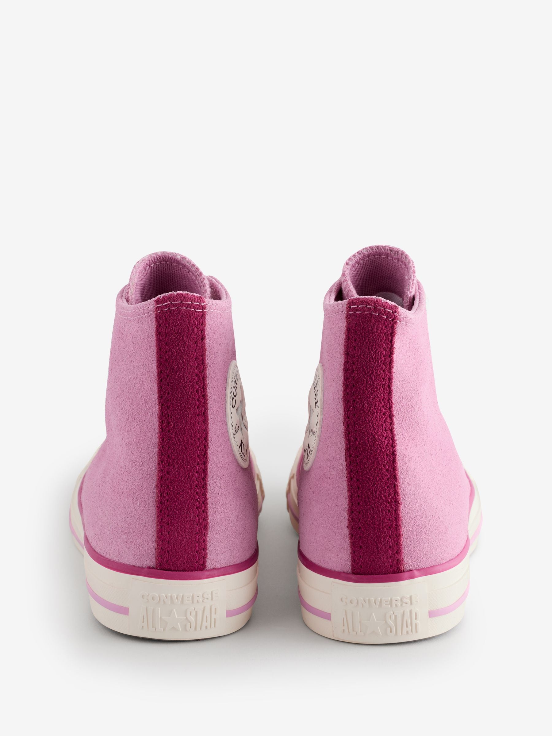 Buy Converse Pink Chuck Taylor All Star Suede High Trainers from