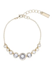 Karen Millen Gold Tone Crystal Flow Bracelet - Image 2 of 3
