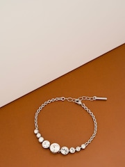 Karen Millen Silver Tone Crystal Flow Bracelet - Image 4 of 5