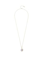 Karen Millen Gold Tone Large Pearl Ball Pendant Necklace - Image 1 of 4