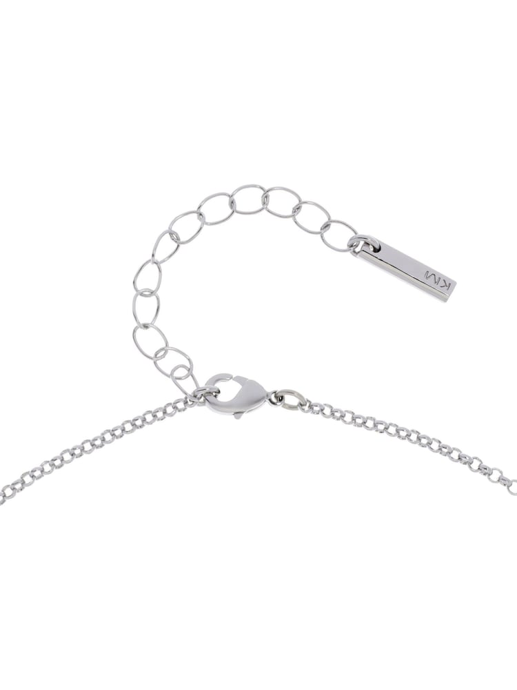 Karen Millen Silver Tone Large Pearl Ball Pendant Necklace - Image 4 of 4
