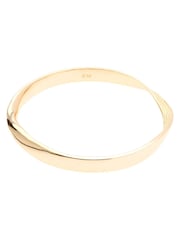 Karen Millen Gold Tone Textured Twist Narrow Bangle - Image 2 of 2