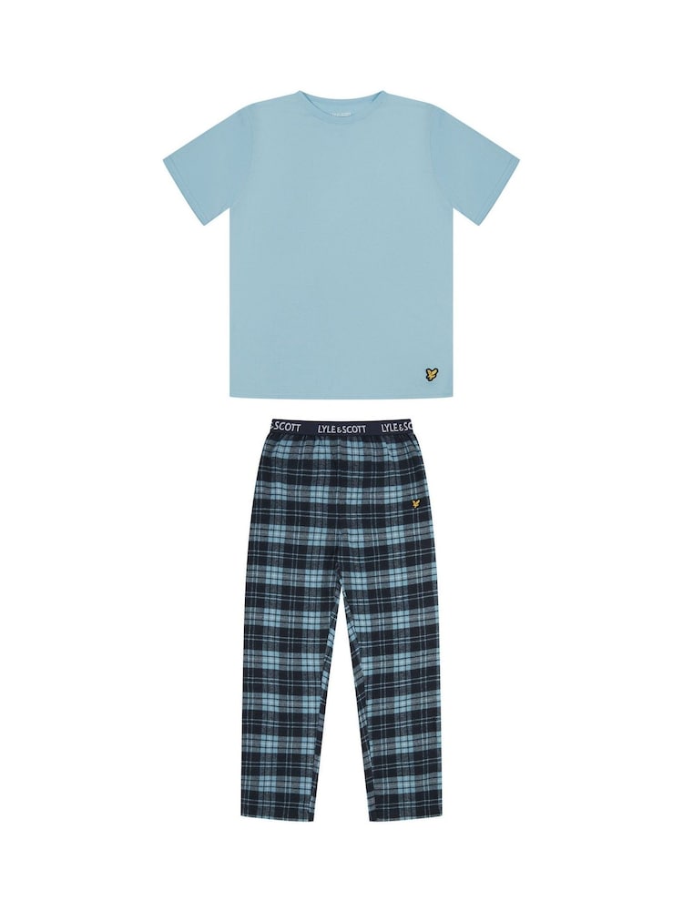 Lyle & Scott Blue Boys Danny Sleepwear Set - Image 1 of 6