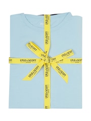Lyle & Scott Blue Boys Danny Sleepwear Set - Image 6 of 6