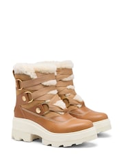 Sorel Joan Forward Cozy Lined Honey White Boots - Image 5 of 10