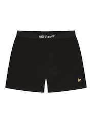 Lyle & Scott Black Boys Ozzy Sleepwear Shorts Set - Image 4 of 5