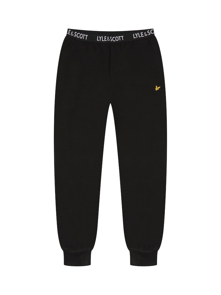 Lyle & Scott Black Boys Daffy Sleepwear Set - Image 4 of 6